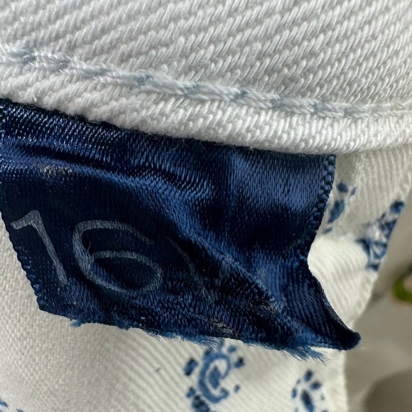 PILCRO Anthropologie White Denim 16W Plus size Wide Leg Ankle Pants High Rise - Picture 6 of 8